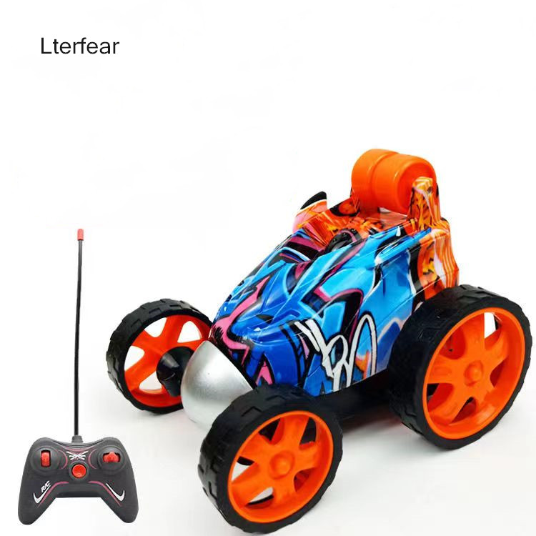 Lterfear emote Control Car - Rc Stunt Car for Boy Toys, 360 Degree Rotation Racing Car, Rc Cars Flip and Roll, Stunt Car Toy for Kids